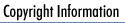 copyright information